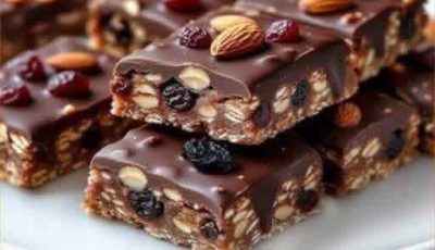 No-Bake Chocolate Nut Energy Bars