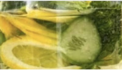 Detox Water with Cucumber, Lemon & Ginger