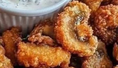Crispy fried mushrooms