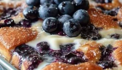 No-Sugar Blueberry Yogurt Bake