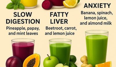 Natural Juices for Better Health: Digestion, Fatty Liver, Anxiety, Constipation, High Blood Pressure, and Joint Pain