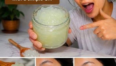 homemade flaxseed and aloe vera skin gel.