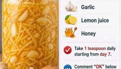 Natural Remedy with Ginger, Onion, Garlic, Lemon, and Honey: A Homemade Recipe to Boost Immunity and Ease Colds and Coughs