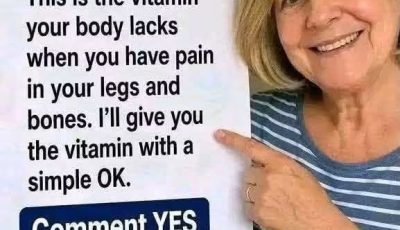 That’s the vitamin your body is missing when you have leg and bone pain. I’ll