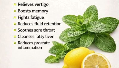 Mint and Lemon: The Homemade Remedy That Cleanses, Rejuvenates, and Boosts Your Energy in Minutes