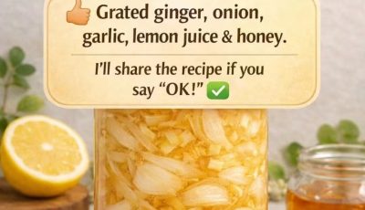 Natural Remedy with Ginger, Onion, Garlic, Lemon, and Honey: A Homemade Recipe to Boost Immunity and Ease Colds and Coughs